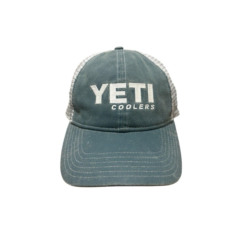 Yeti Coolers Low Pro Trucker Green Hat OS Mesh Snapback